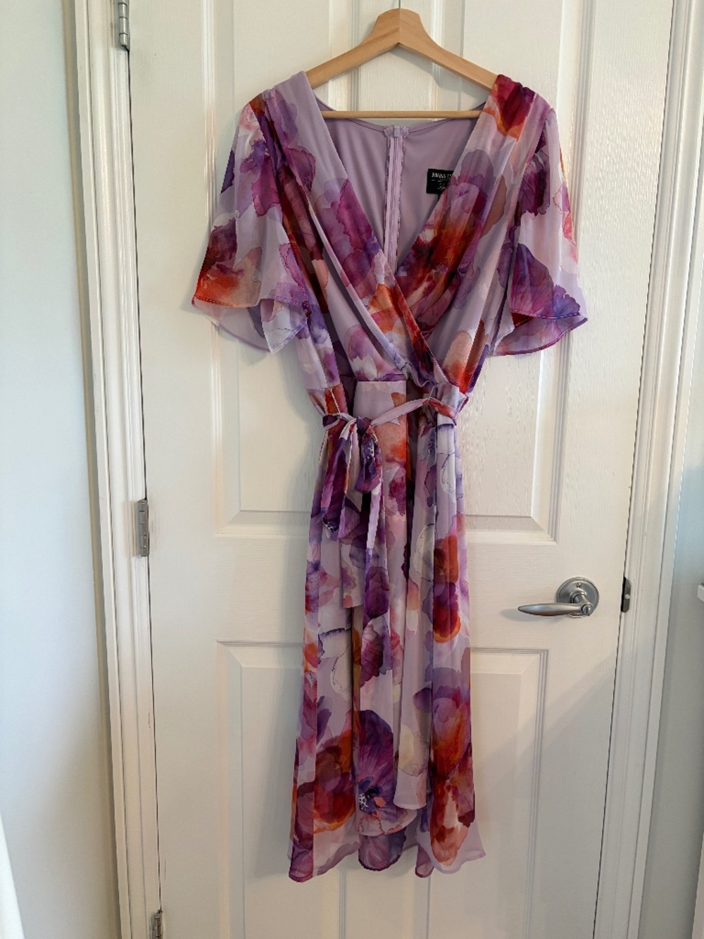 Frank Lyman Montréal Floral Wrap Dress Size 14